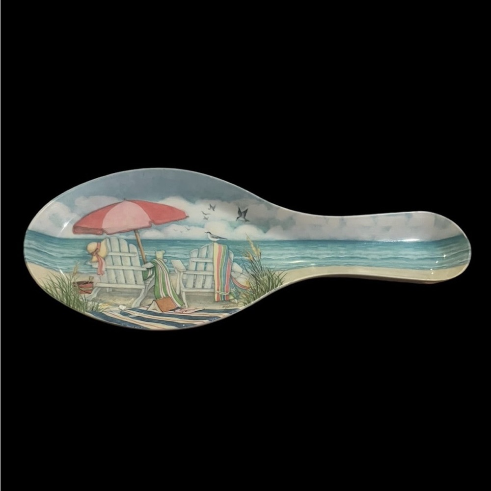 Beach  theme melamine spoon rest